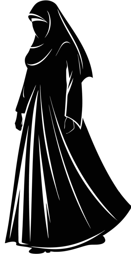 vecteezy collection of elegant silhouette of a muslim hijab dress 60263419 pt2